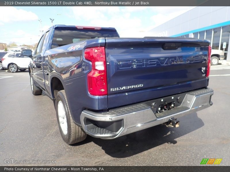 Northsky Blue Metallic / Jet Black 2019 Chevrolet Silverado 1500 LT Double Cab 4WD