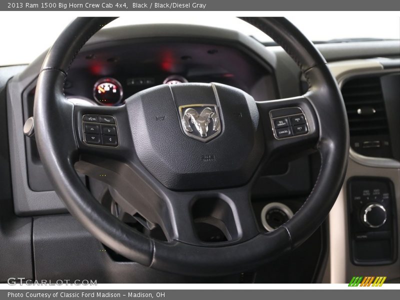 Black / Black/Diesel Gray 2013 Ram 1500 Big Horn Crew Cab 4x4