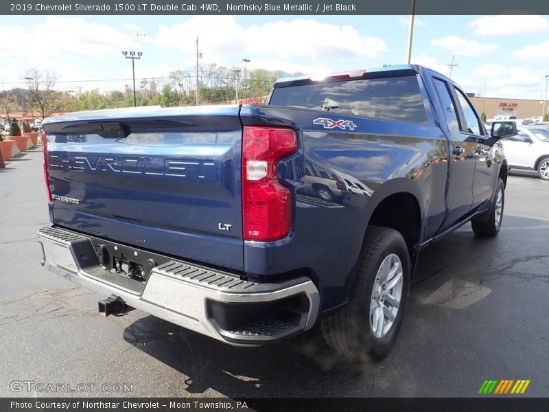 Northsky Blue Metallic / Jet Black 2019 Chevrolet Silverado 1500 LT Double Cab 4WD