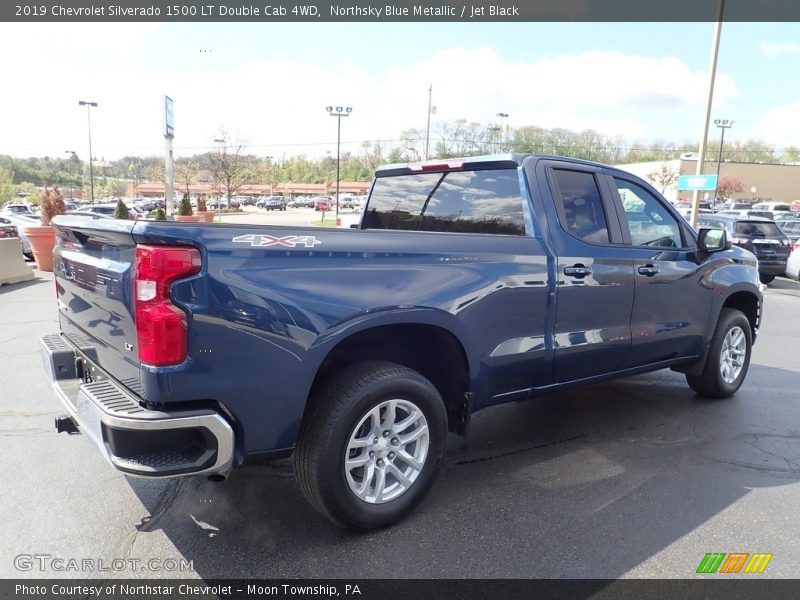 Northsky Blue Metallic / Jet Black 2019 Chevrolet Silverado 1500 LT Double Cab 4WD