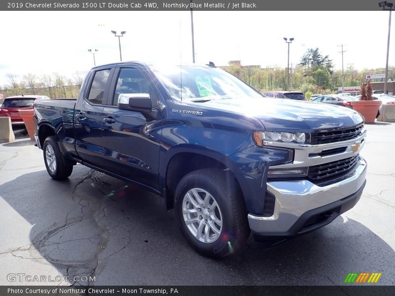 Northsky Blue Metallic / Jet Black 2019 Chevrolet Silverado 1500 LT Double Cab 4WD