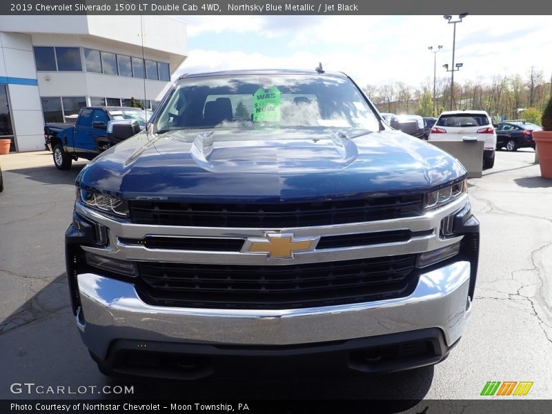 Northsky Blue Metallic / Jet Black 2019 Chevrolet Silverado 1500 LT Double Cab 4WD