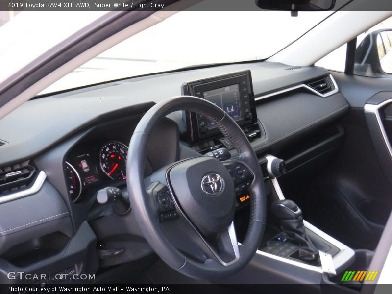 Super White / Light Gray 2019 Toyota RAV4 XLE AWD