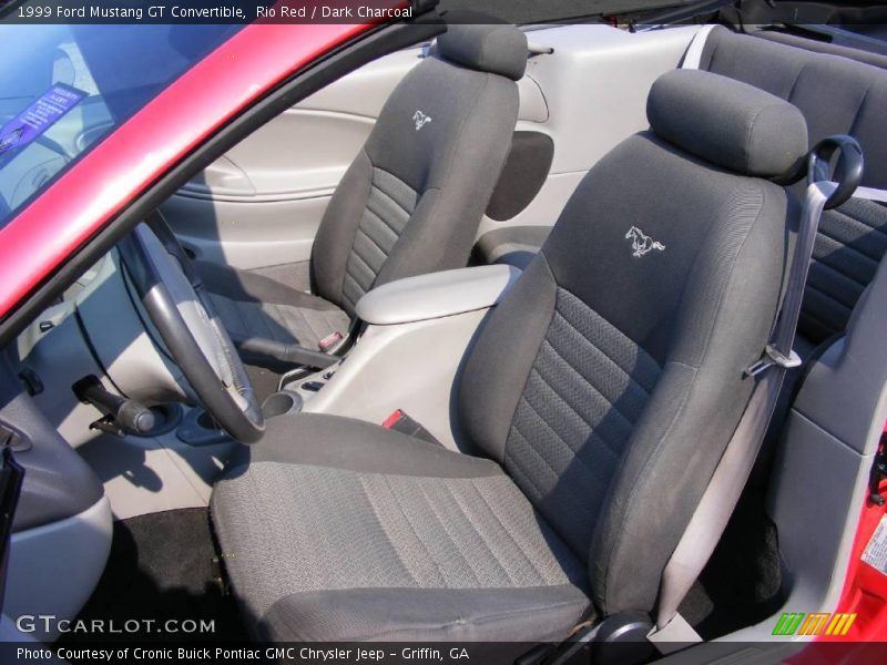 Rio Red / Dark Charcoal 1999 Ford Mustang GT Convertible