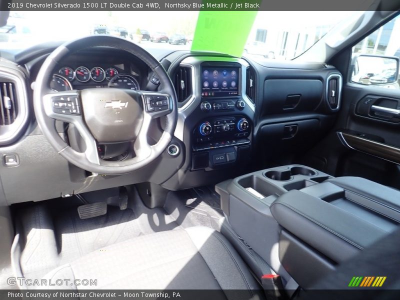 Northsky Blue Metallic / Jet Black 2019 Chevrolet Silverado 1500 LT Double Cab 4WD