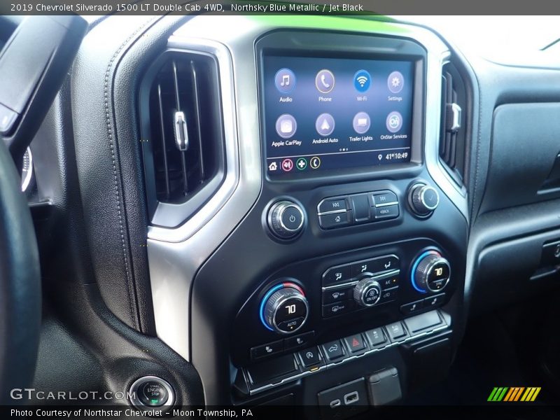 Northsky Blue Metallic / Jet Black 2019 Chevrolet Silverado 1500 LT Double Cab 4WD