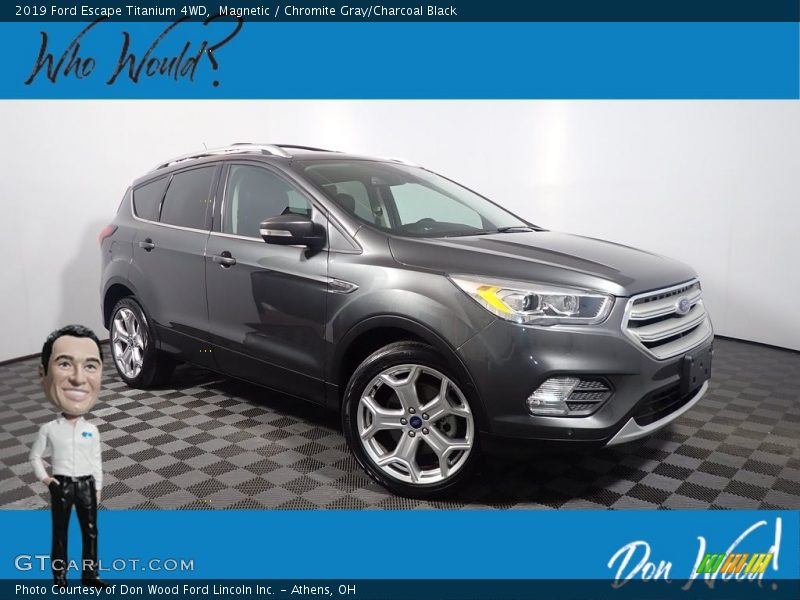 Magnetic / Chromite Gray/Charcoal Black 2019 Ford Escape Titanium 4WD