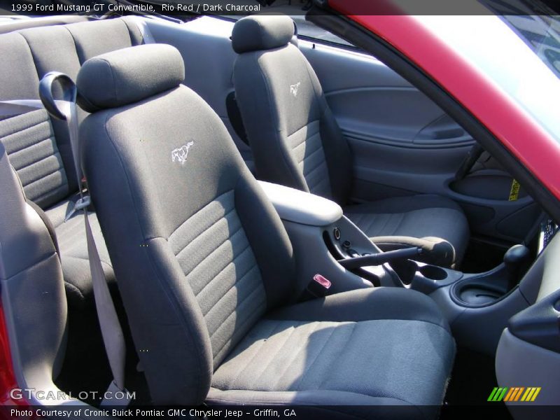 Rio Red / Dark Charcoal 1999 Ford Mustang GT Convertible
