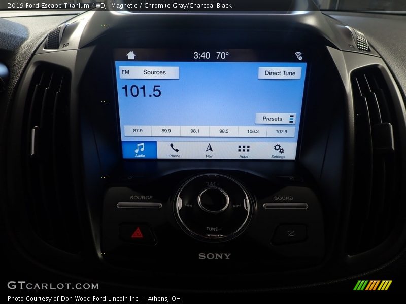 Magnetic / Chromite Gray/Charcoal Black 2019 Ford Escape Titanium 4WD