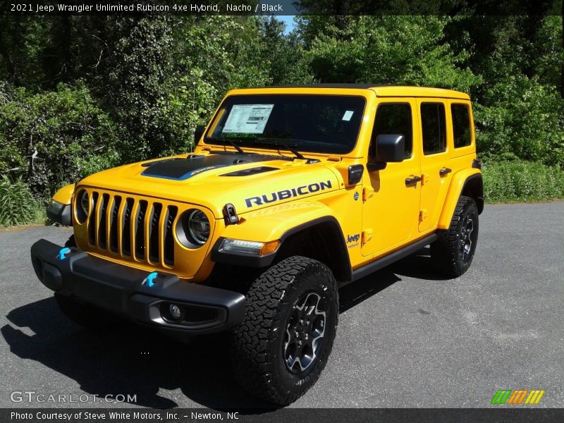 Nacho / Black 2021 Jeep Wrangler Unlimited Rubicon 4xe Hybrid