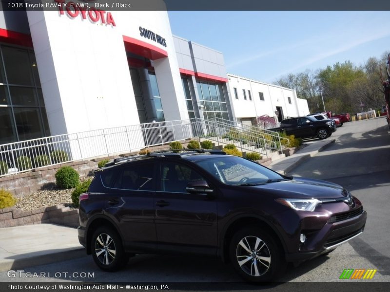 Black / Black 2018 Toyota RAV4 XLE AWD