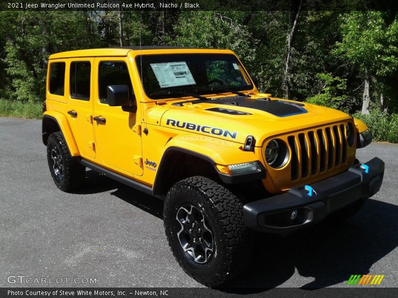 Nacho / Black 2021 Jeep Wrangler Unlimited Rubicon 4xe Hybrid