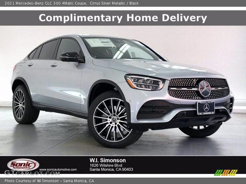 Cirrus Silver Metallic / Black 2021 Mercedes-Benz GLC 300 4Matic Coupe