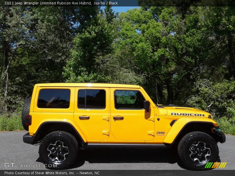 Nacho / Black 2021 Jeep Wrangler Unlimited Rubicon 4xe Hybrid