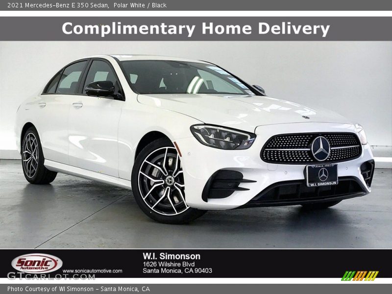 Polar White / Black 2021 Mercedes-Benz E 350 Sedan