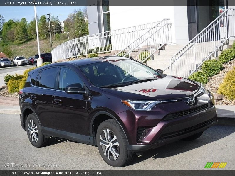 Black / Black 2018 Toyota RAV4 LE AWD