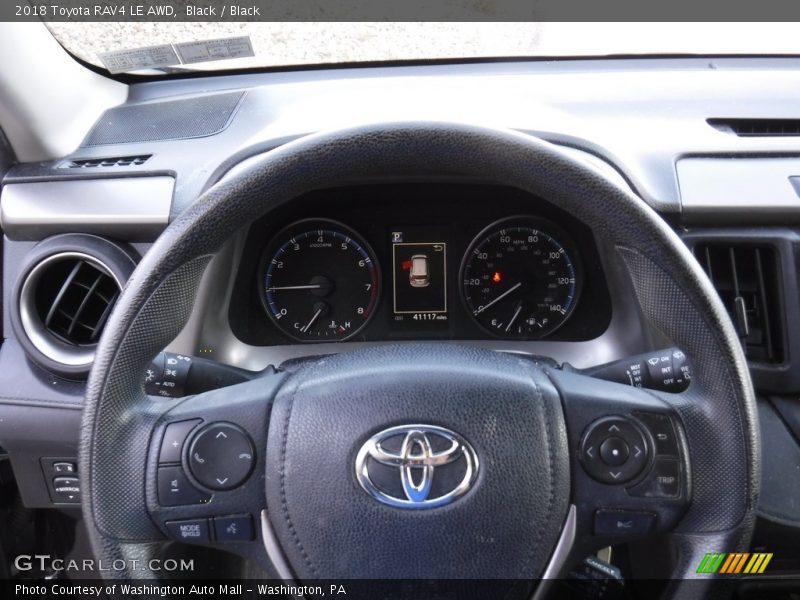 Black / Black 2018 Toyota RAV4 LE AWD