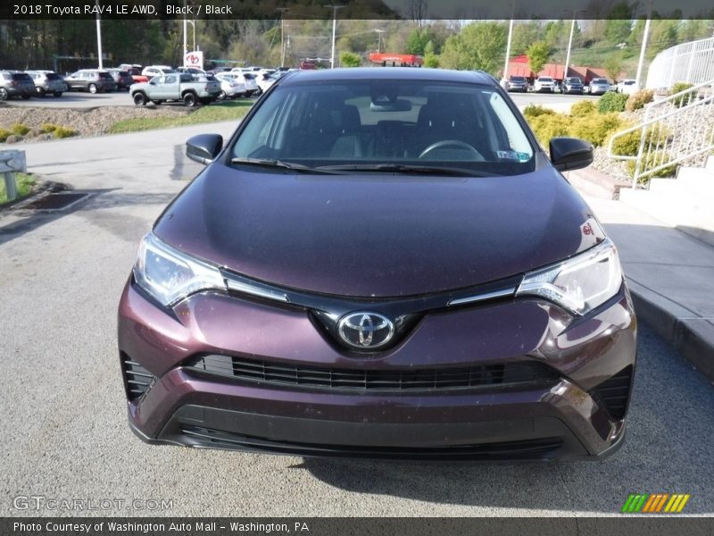 Black / Black 2018 Toyota RAV4 LE AWD