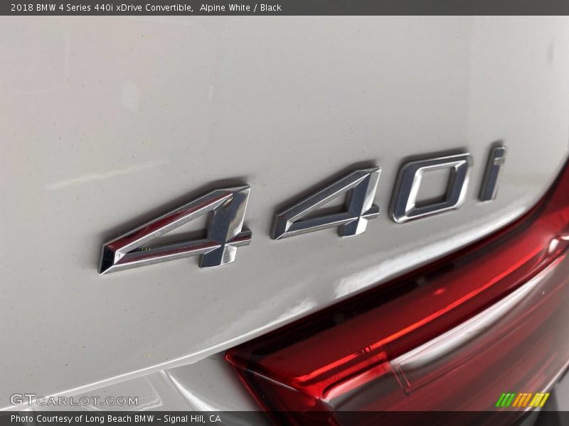 Alpine White / Black 2018 BMW 4 Series 440i xDrive Convertible