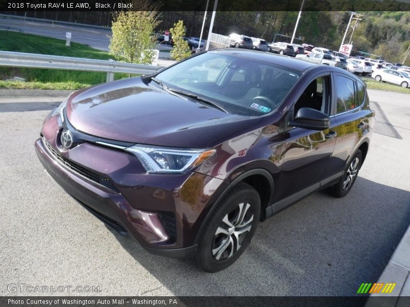 Black / Black 2018 Toyota RAV4 LE AWD