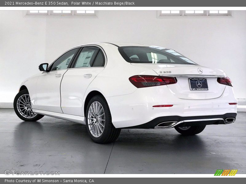 Polar White / Macchiato Beige/Black 2021 Mercedes-Benz E 350 Sedan