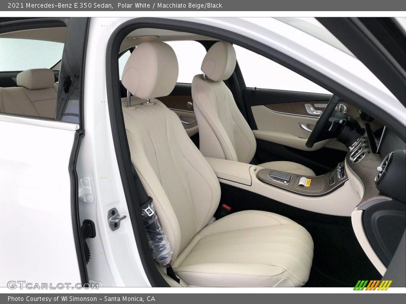 Polar White / Macchiato Beige/Black 2021 Mercedes-Benz E 350 Sedan