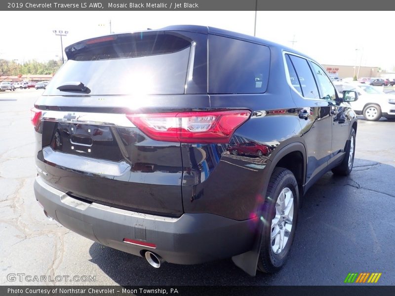 Mosaic Black Metallic / Jet Black 2019 Chevrolet Traverse LS AWD