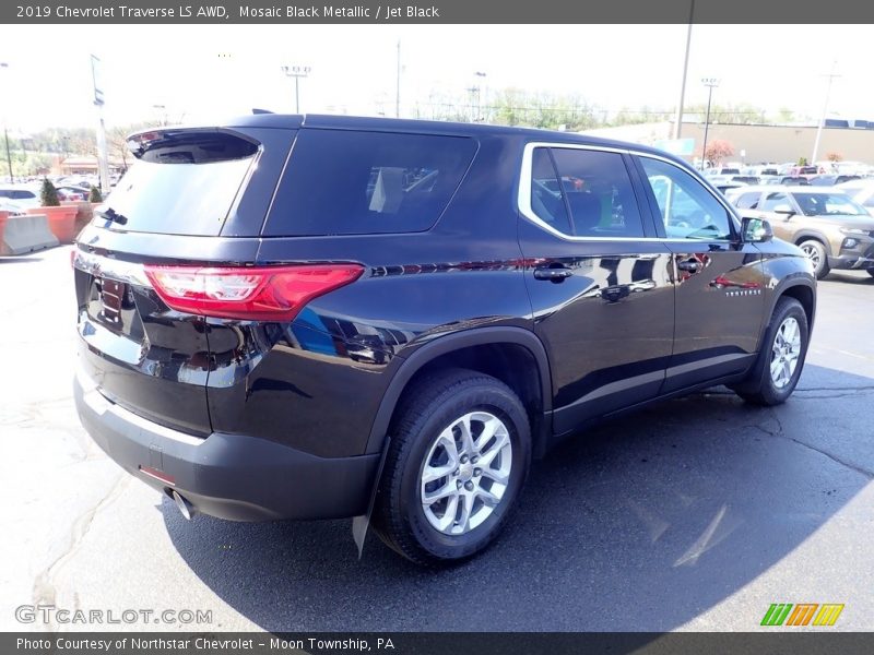Mosaic Black Metallic / Jet Black 2019 Chevrolet Traverse LS AWD