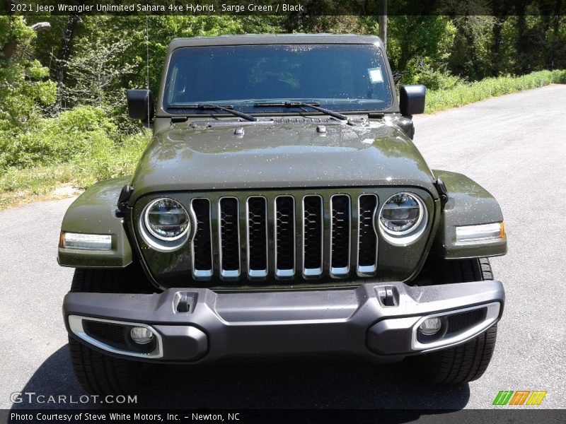 Sarge Green / Black 2021 Jeep Wrangler Unlimited Sahara 4xe Hybrid