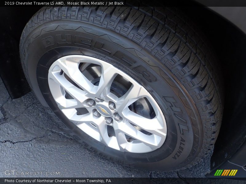 Mosaic Black Metallic / Jet Black 2019 Chevrolet Traverse LS AWD