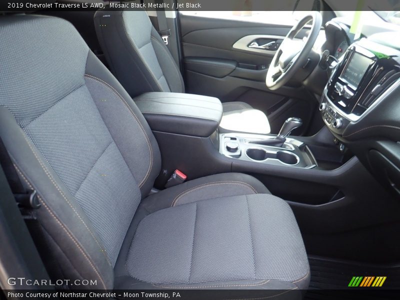 Mosaic Black Metallic / Jet Black 2019 Chevrolet Traverse LS AWD