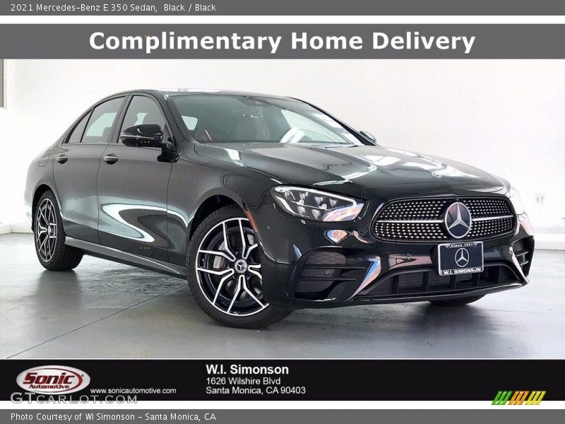Black / Black 2021 Mercedes-Benz E 350 Sedan