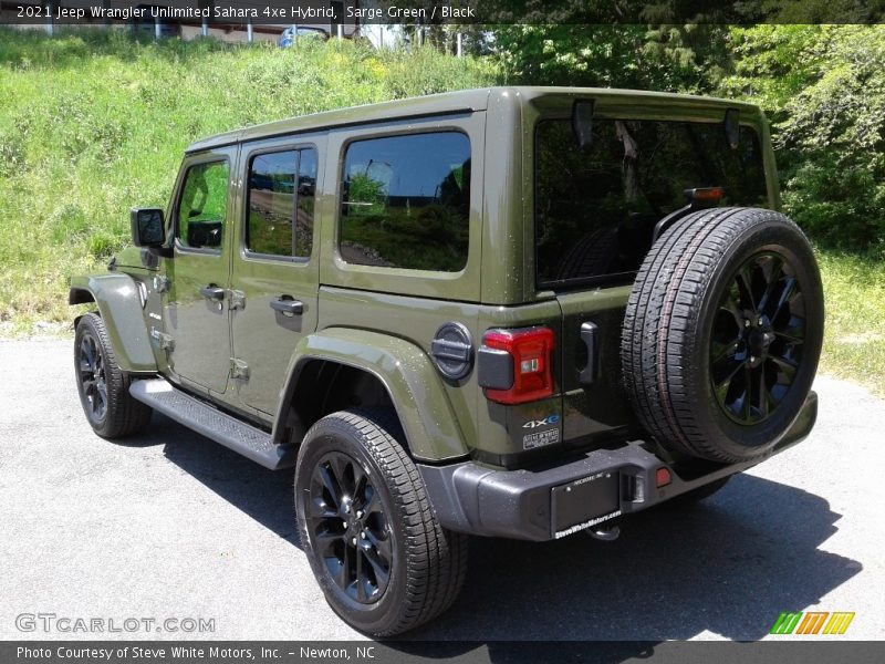 Sarge Green / Black 2021 Jeep Wrangler Unlimited Sahara 4xe Hybrid