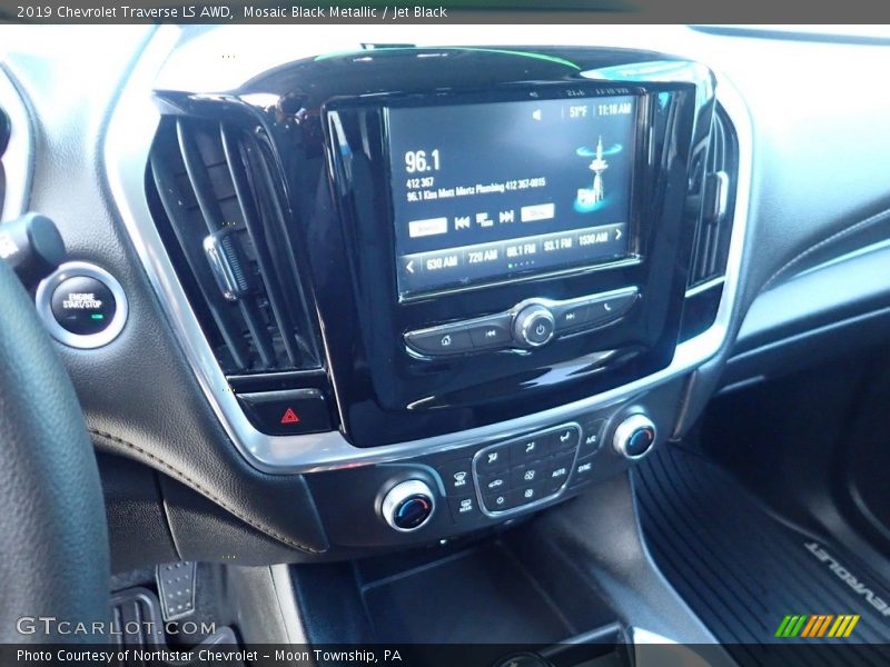 Mosaic Black Metallic / Jet Black 2019 Chevrolet Traverse LS AWD