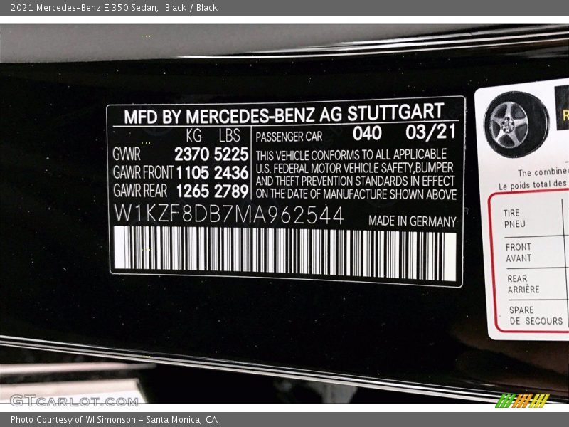 Black / Black 2021 Mercedes-Benz E 350 Sedan