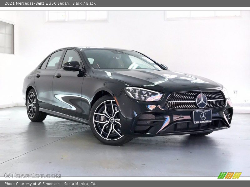 Black / Black 2021 Mercedes-Benz E 350 Sedan