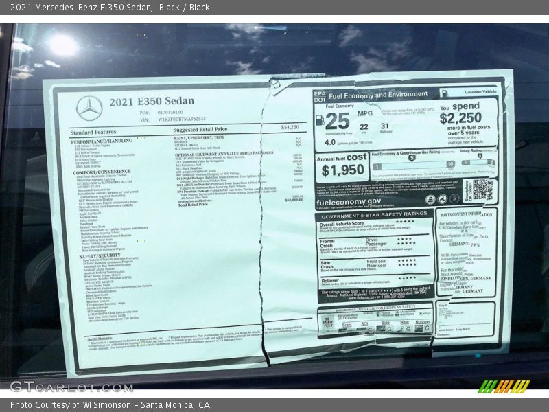 Black / Black 2021 Mercedes-Benz E 350 Sedan