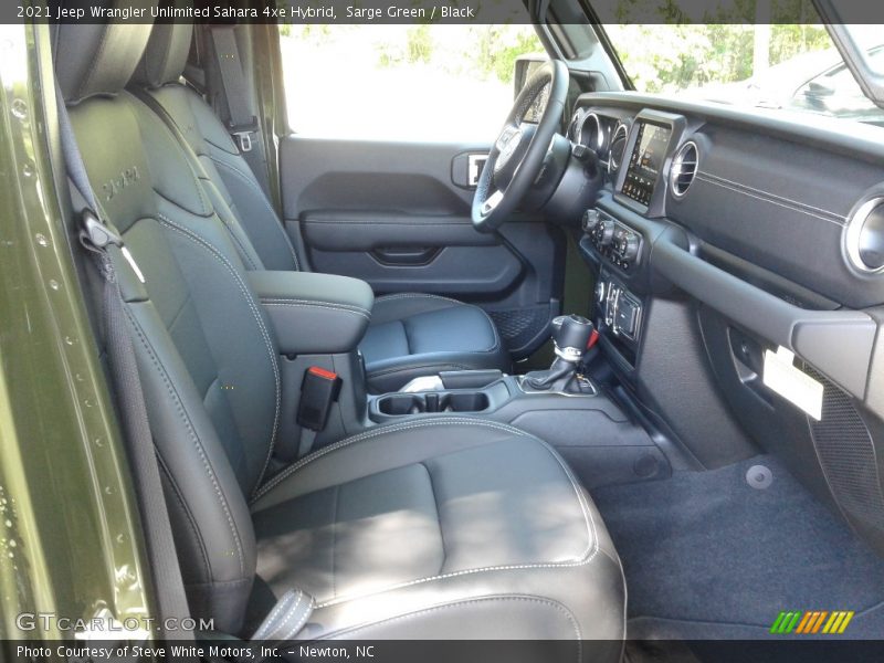 Sarge Green / Black 2021 Jeep Wrangler Unlimited Sahara 4xe Hybrid
