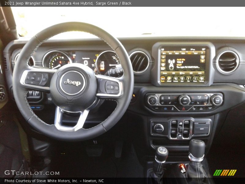 Sarge Green / Black 2021 Jeep Wrangler Unlimited Sahara 4xe Hybrid