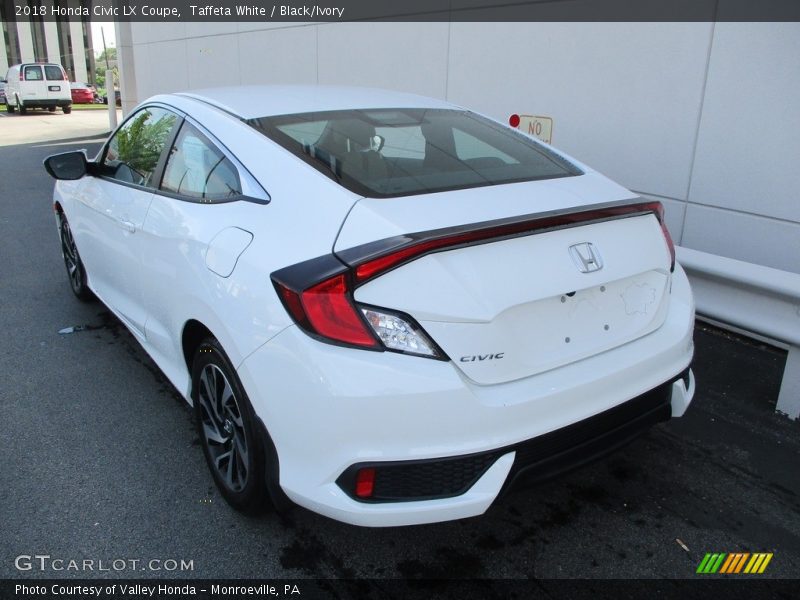 Taffeta White / Black/Ivory 2018 Honda Civic LX Coupe