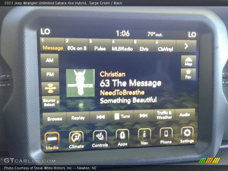 Sarge Green / Black 2021 Jeep Wrangler Unlimited Sahara 4xe Hybrid