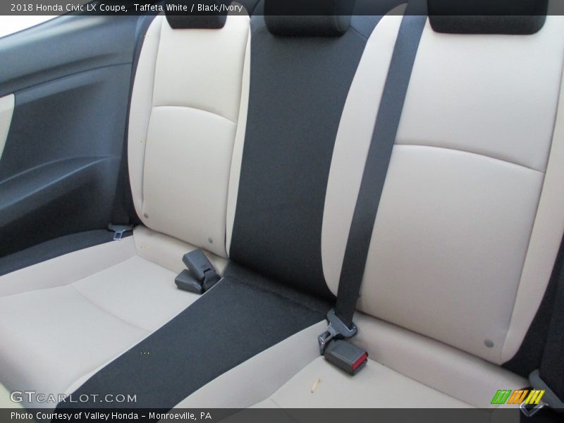 Taffeta White / Black/Ivory 2018 Honda Civic LX Coupe