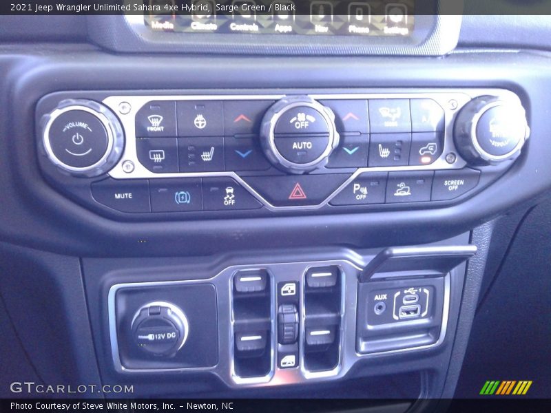 Sarge Green / Black 2021 Jeep Wrangler Unlimited Sahara 4xe Hybrid