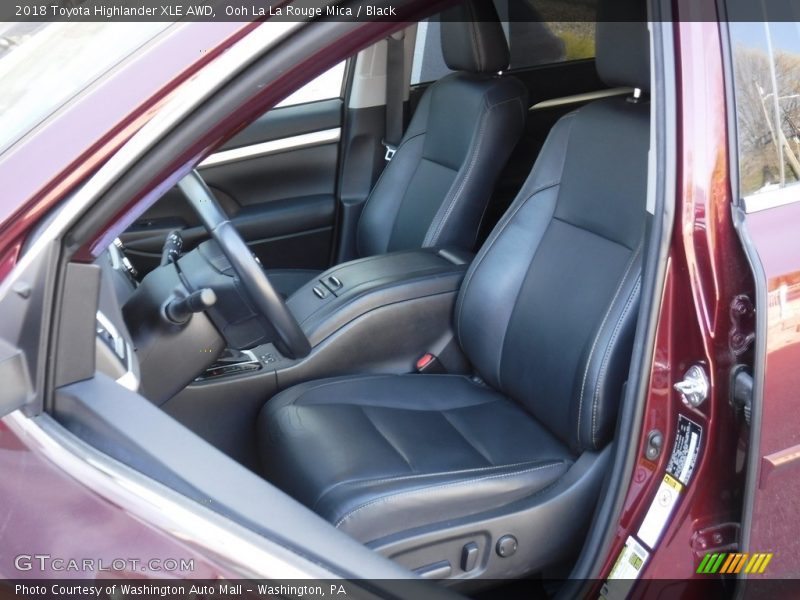 Ooh La La Rouge Mica / Black 2018 Toyota Highlander XLE AWD