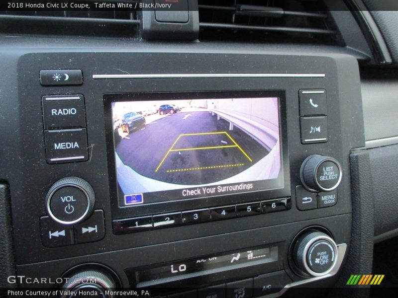 Taffeta White / Black/Ivory 2018 Honda Civic LX Coupe