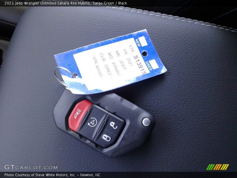 Sarge Green / Black 2021 Jeep Wrangler Unlimited Sahara 4xe Hybrid