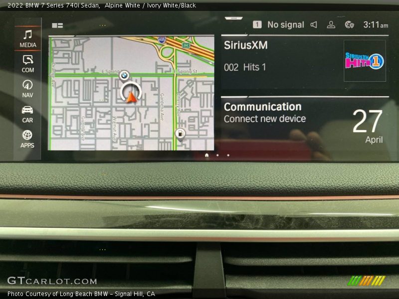 Navigation of 2022 7 Series 740i Sedan