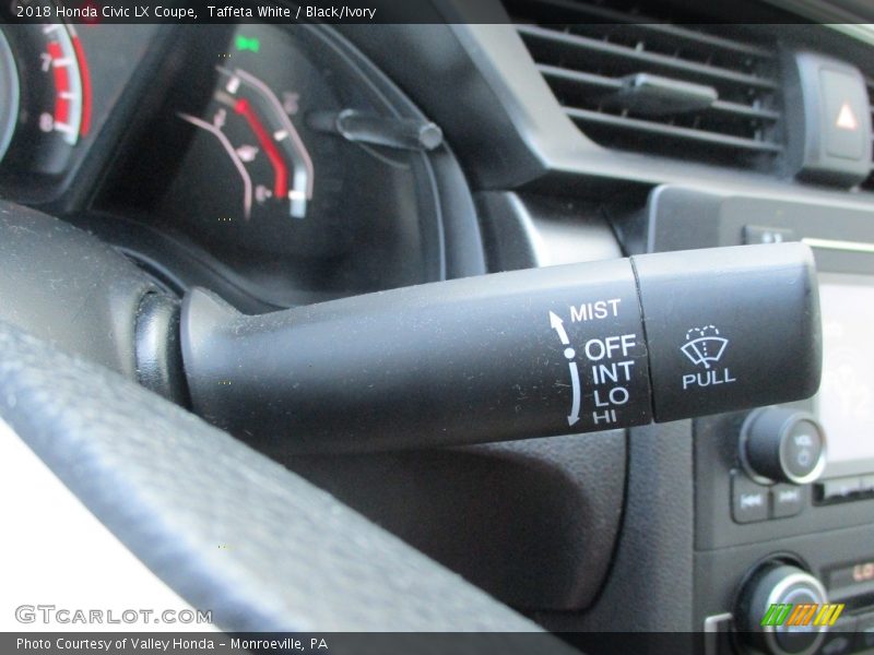 Taffeta White / Black/Ivory 2018 Honda Civic LX Coupe