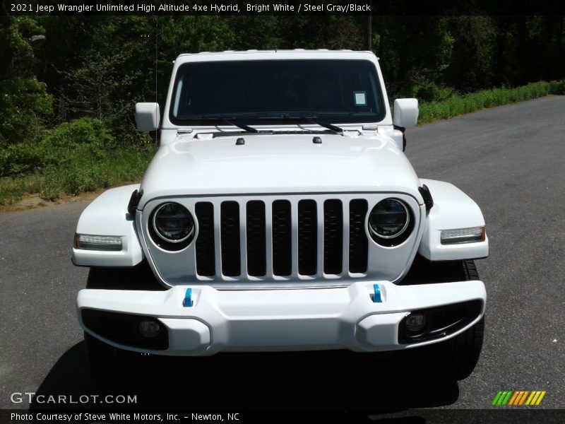 Bright White / Steel Gray/Black 2021 Jeep Wrangler Unlimited High Altitude 4xe Hybrid