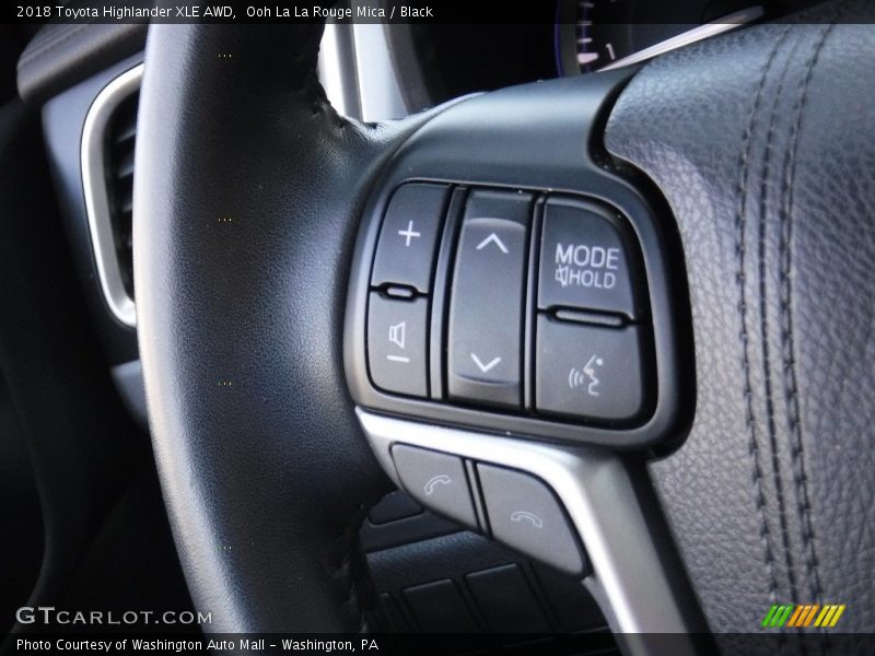 Ooh La La Rouge Mica / Black 2018 Toyota Highlander XLE AWD